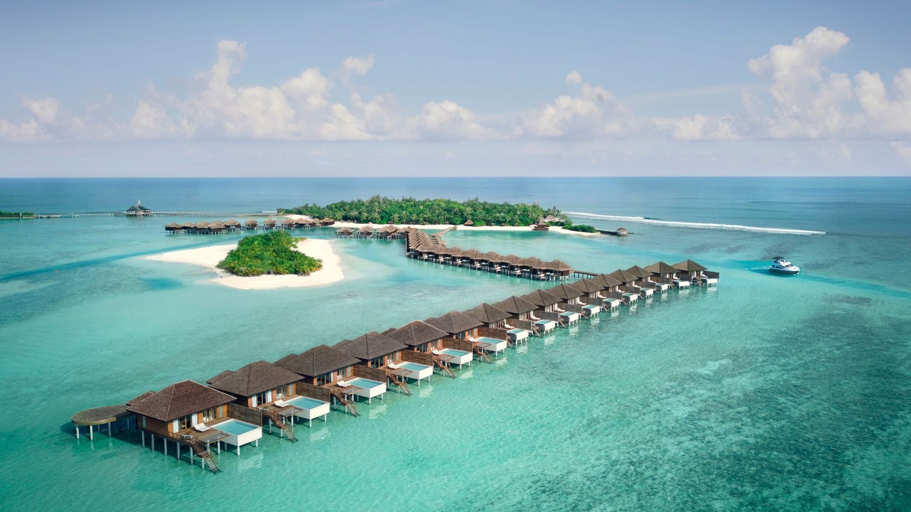 Anantara Veli Maldives — виллы на воде с бассейнами в лагуне Южного Мале