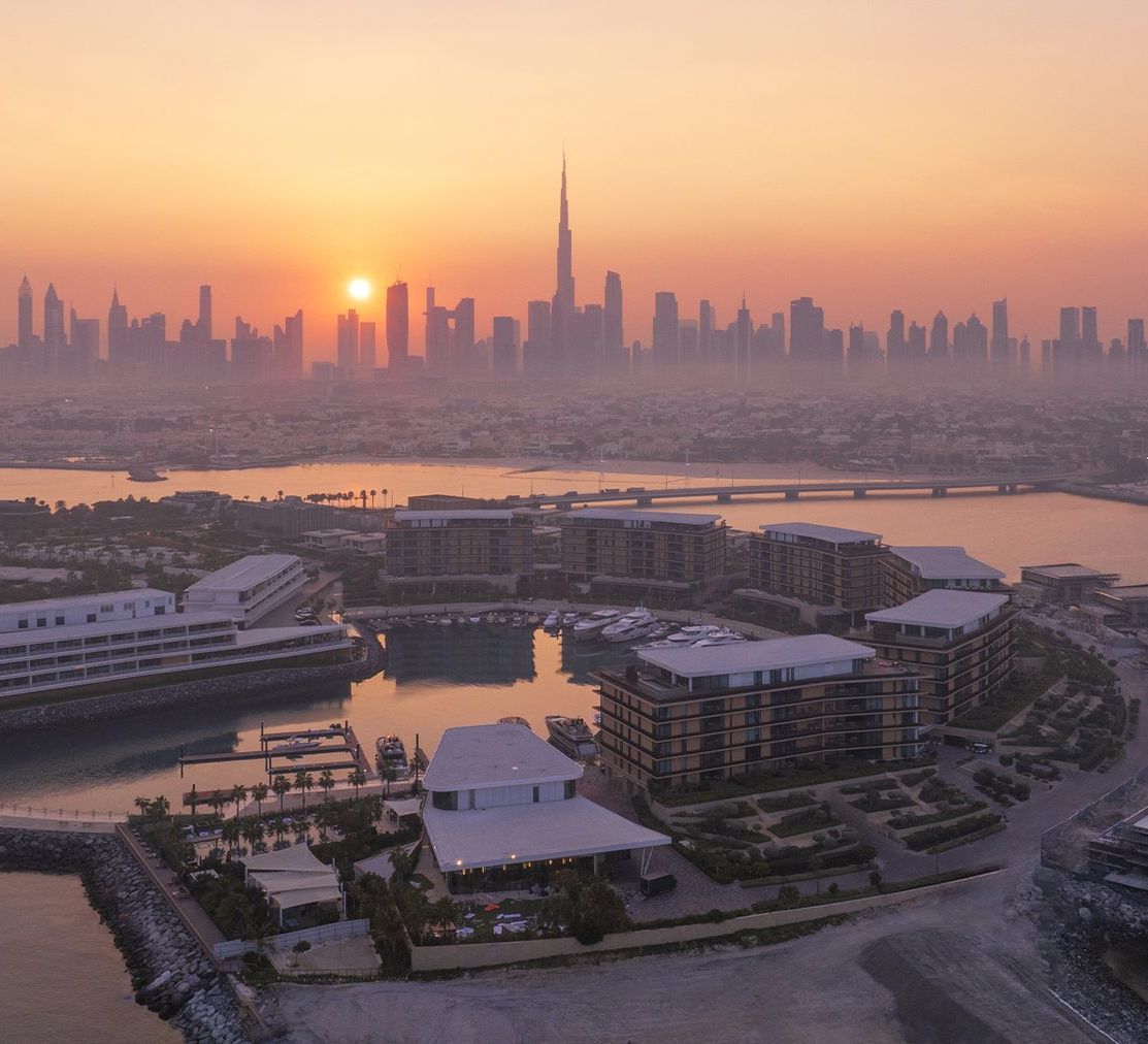Остров Jumeirah Bay и курорт с высоты