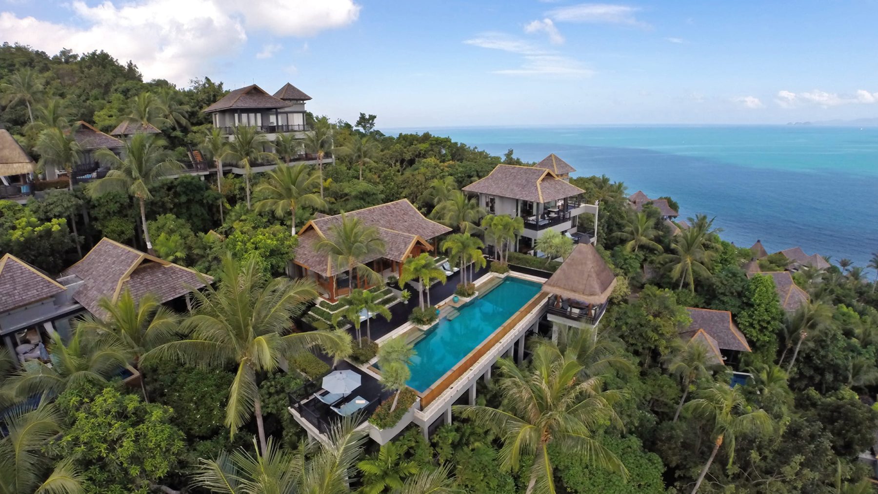 Four Seasons Resort Koh Samui — резиденции с бассейном на склоне над Сиамским заливом